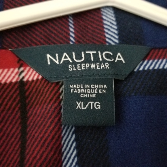 NAUTICA | Sleepwear button up plaid sleep shirt - Picture 5 of 6